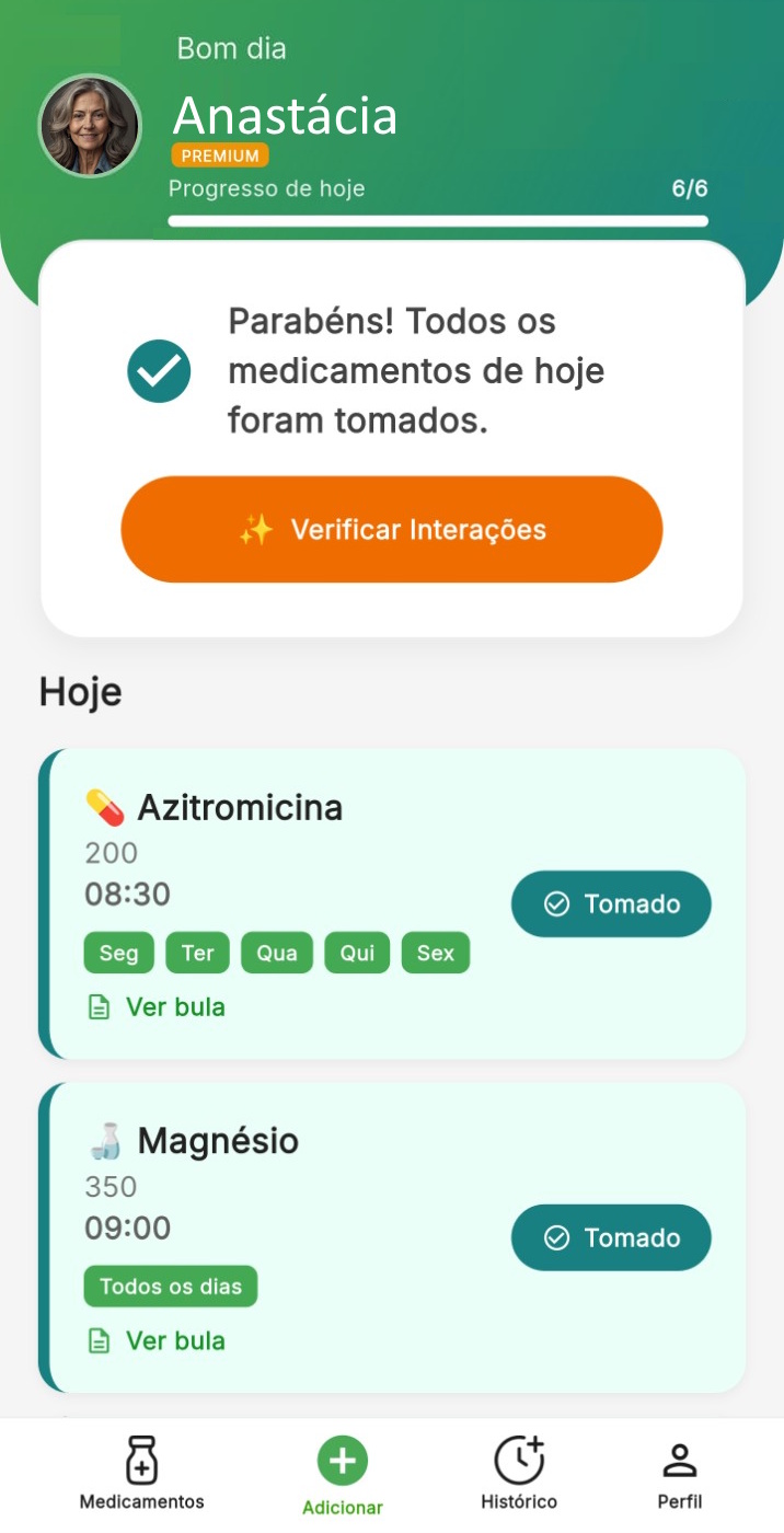 Tela inicial do Dose da Hora