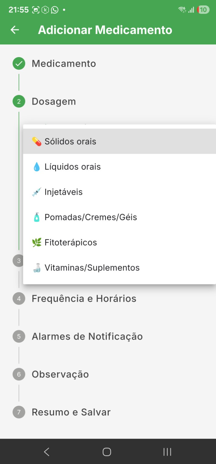 Lista de tipos de medicamento