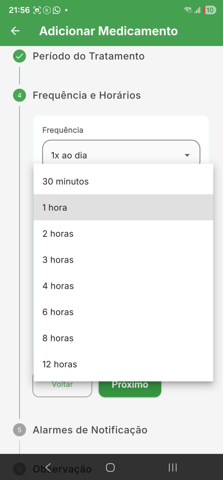 Lista de intervalos